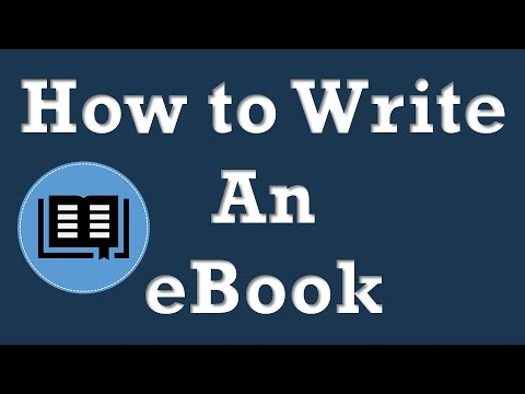 how to write an ebook