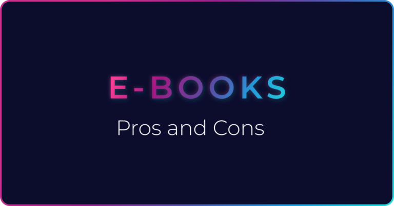 What are the pros and cons of writing an eBook?